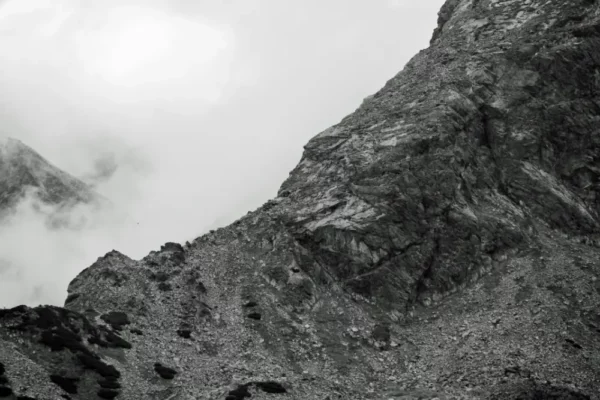 Kościelec Mountain – Majestic Polish Tatras in Black & White