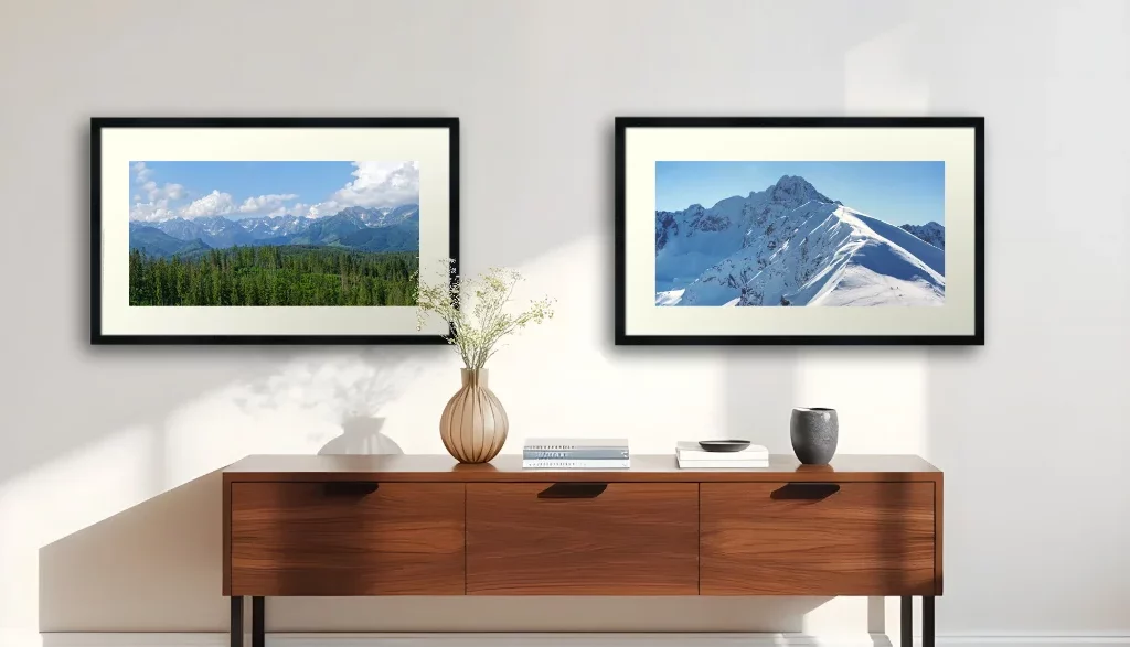 View of The High Tatras - comode wood