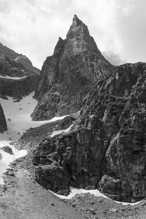 Polish Tatras Black & White Wall Print - View of Mount Mnich - Tatra Mountains